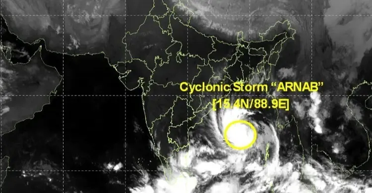 ঘূর্ণিঝড় অর্ণব শক্তি বাড়িয়ে বুধবার অন্ধ্র উপকূলে আঘাত হানতে পারে, উড়িষ্যায় ছয় জেলার শিক্ষাপ্রতিষ্ঠান বন্ধ