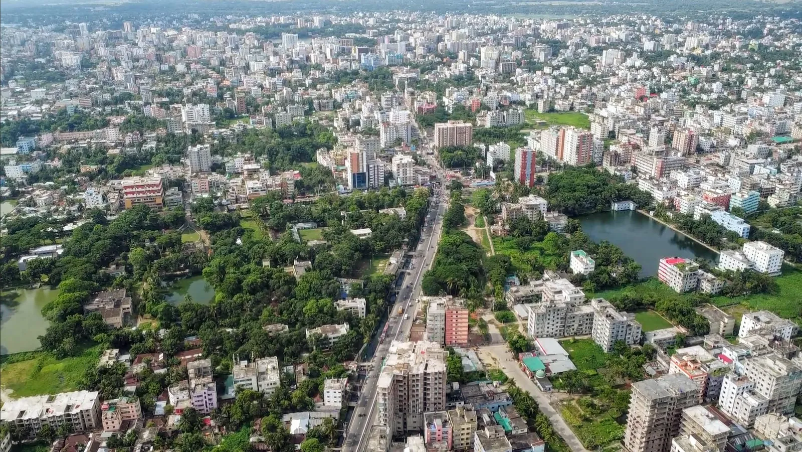 আকাশ থেকে কুমিল্লা শহর
