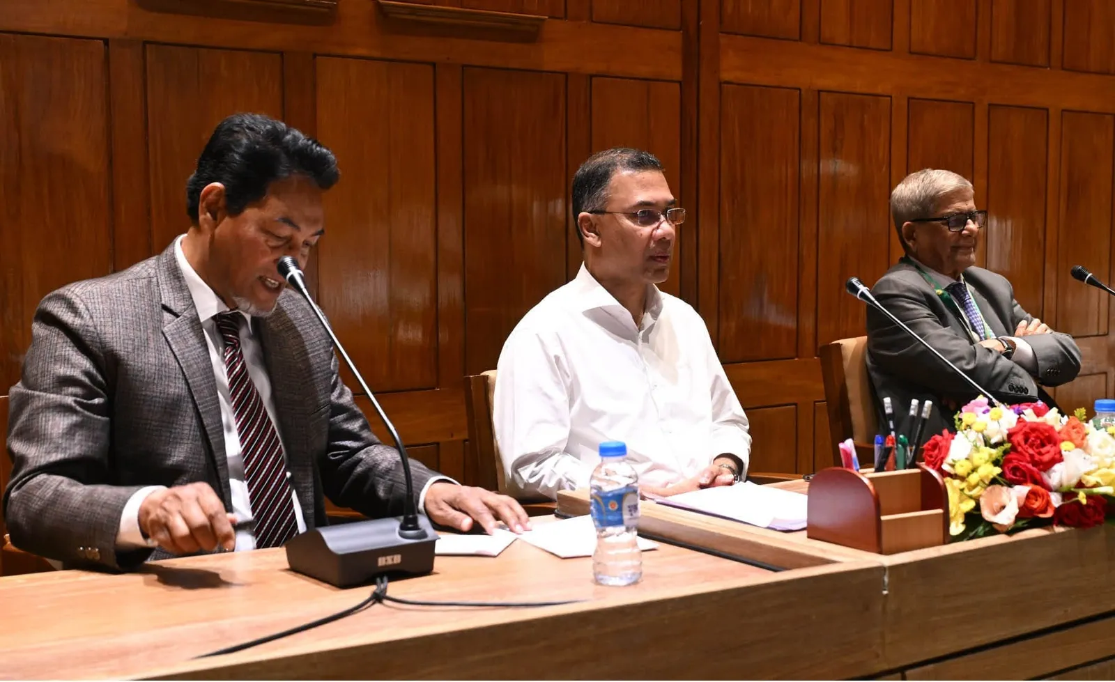 বক্তব্য দিচ্ছেন প্রধানমন্ত্রী তারেক রহমান