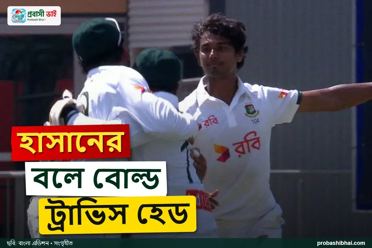 ডারউইনে হাসানের জোড়া আঘাত, ৩৭ রানে দুই উইকেট হারাল অস্ট্রেলিয়া
