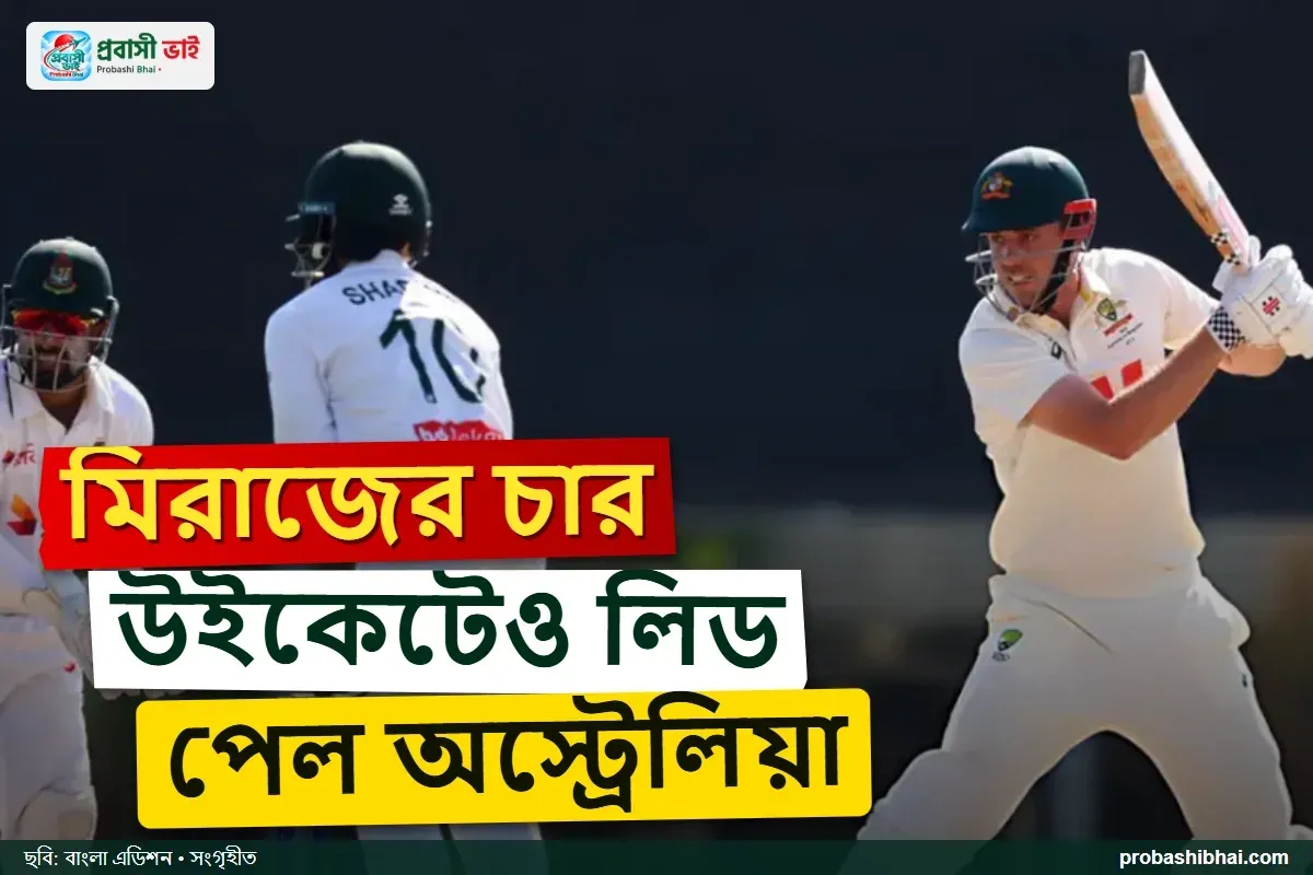 ডারউইনে ইনিংস হার এড়িয়ে লিড নিয়েছে অস্ট্রেলিয়া