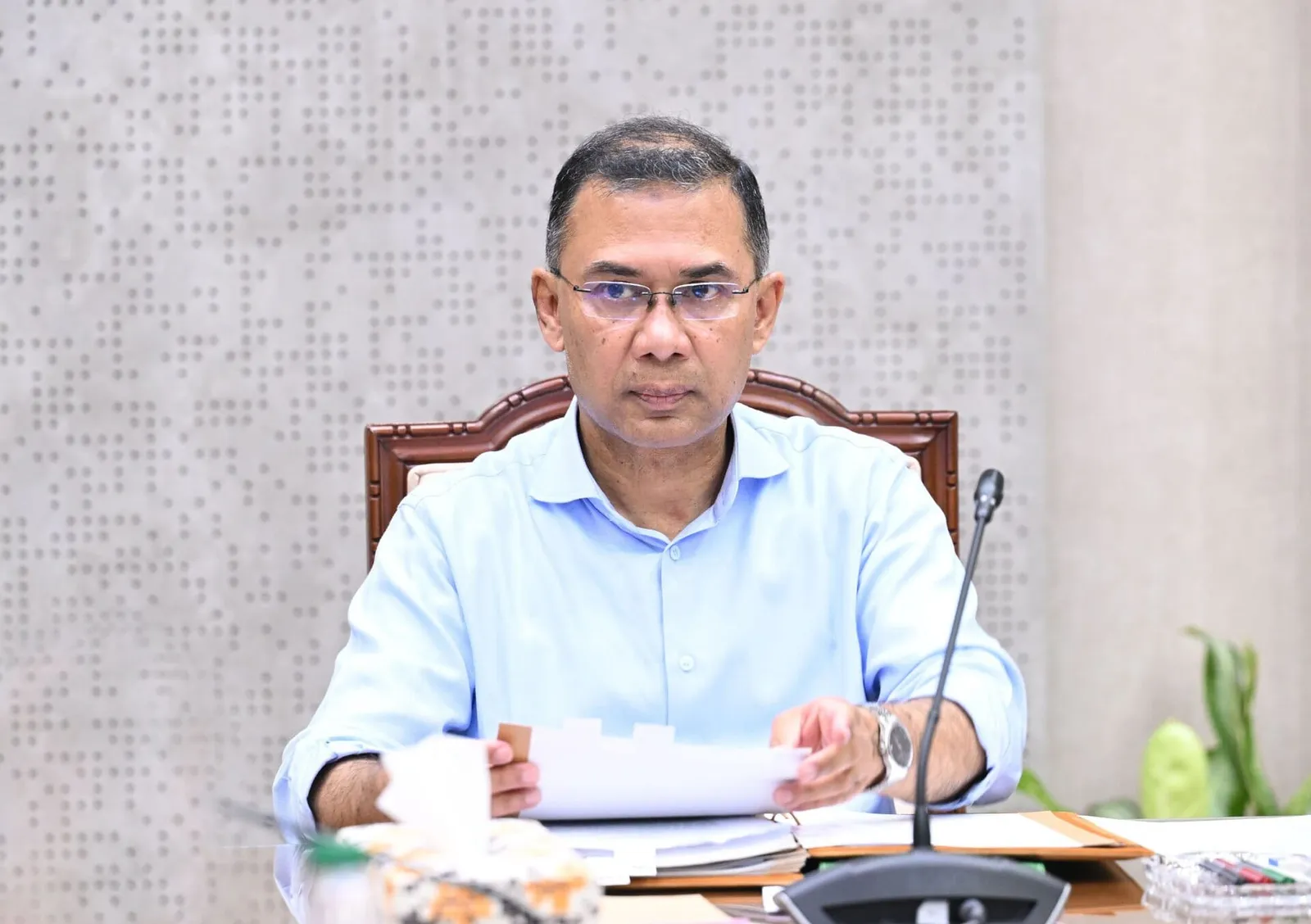 মন্ত্রিসভার বৈঠকে সভাপতিত্ব করছেন প্রধানমন্ত্রী তারেক রহমান